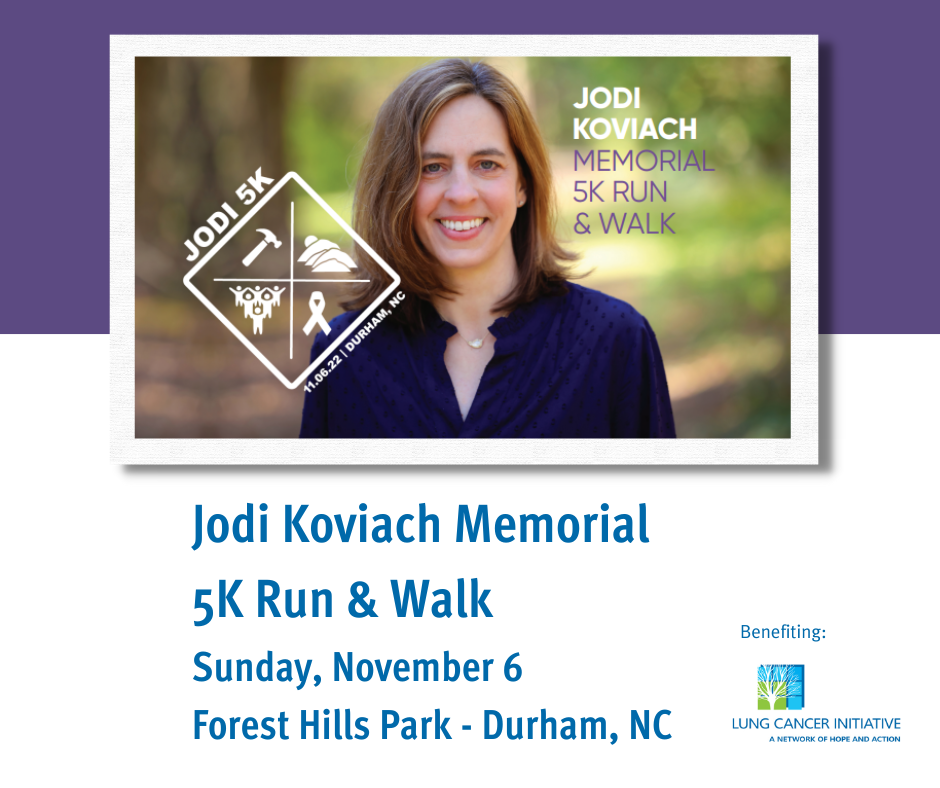 Copy of Jodi Koviach Memorial 5K Run & Walk Sunday, November 6 Forest Hills Park – Durham, NC