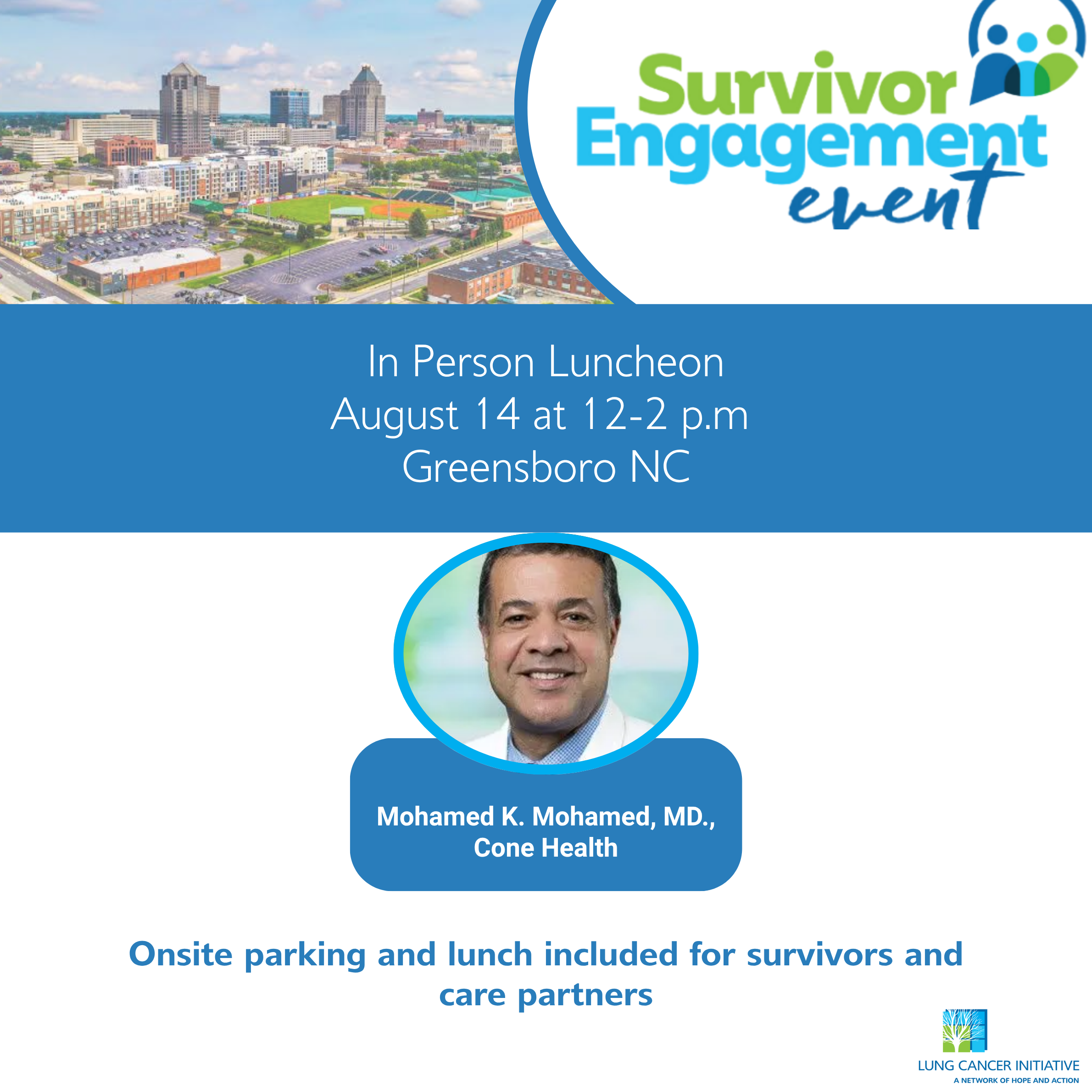 STD Flyer Charleston Survivor Engagement Event August 28